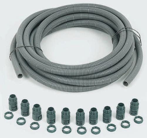 Adaptaflex, 20 mm Nominal Diameter, Polyvinyl Chloride, Grey