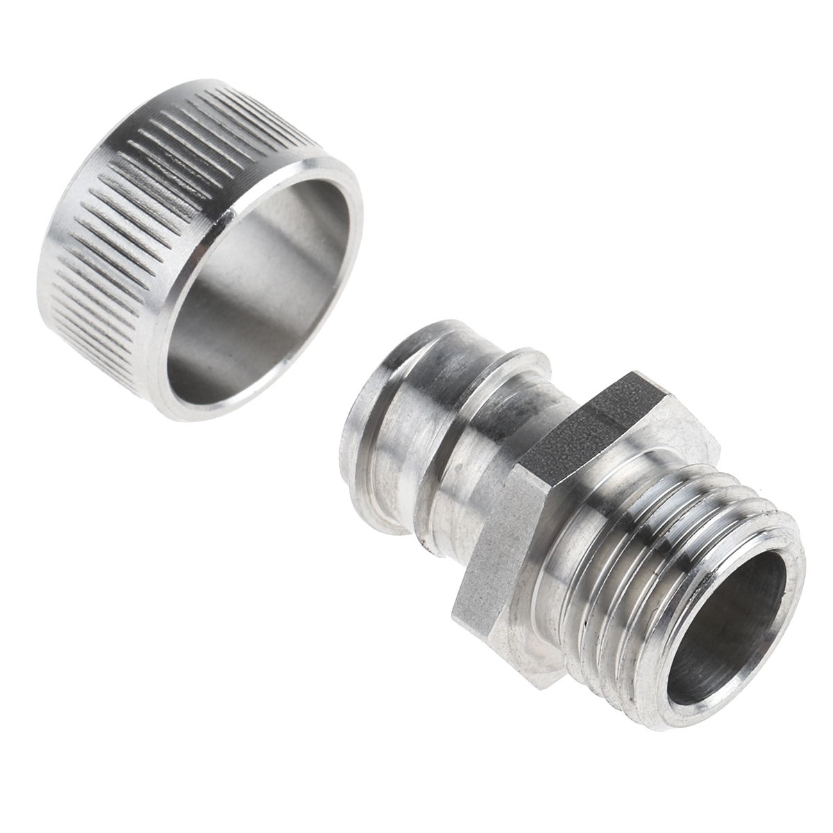 Kopex Fixed Body Stainless Steel, Conduit Fitting, 16 mm Nominal Size, M16, 316 Stainless Steel, Metallic IP40 rating