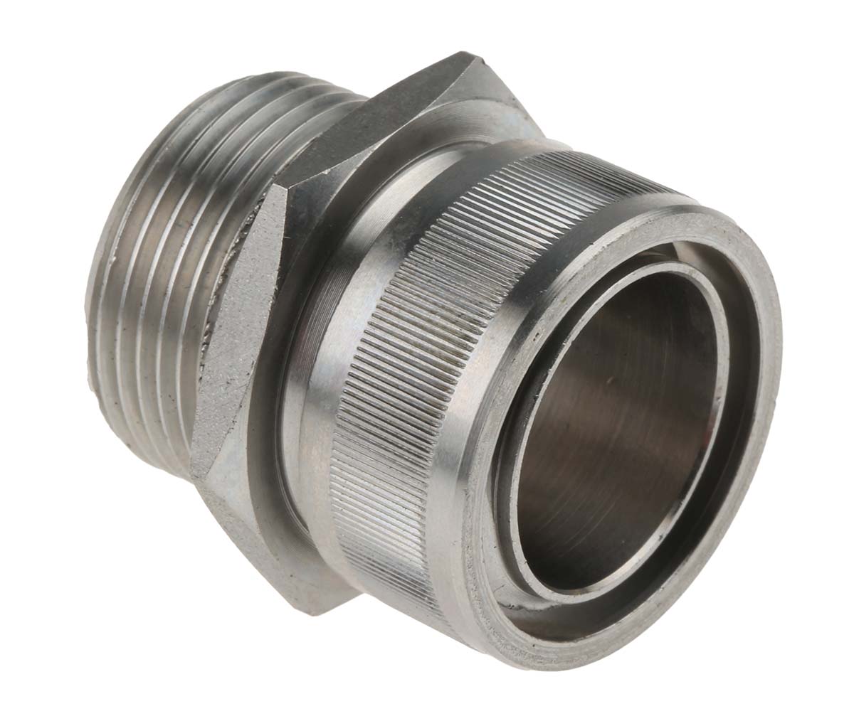 Kopex Conduit Stainless Steel, Conduit Fitting, 25 mm Nominal Size, M25, 316 Stainless Steel, Metallic IP40 rating