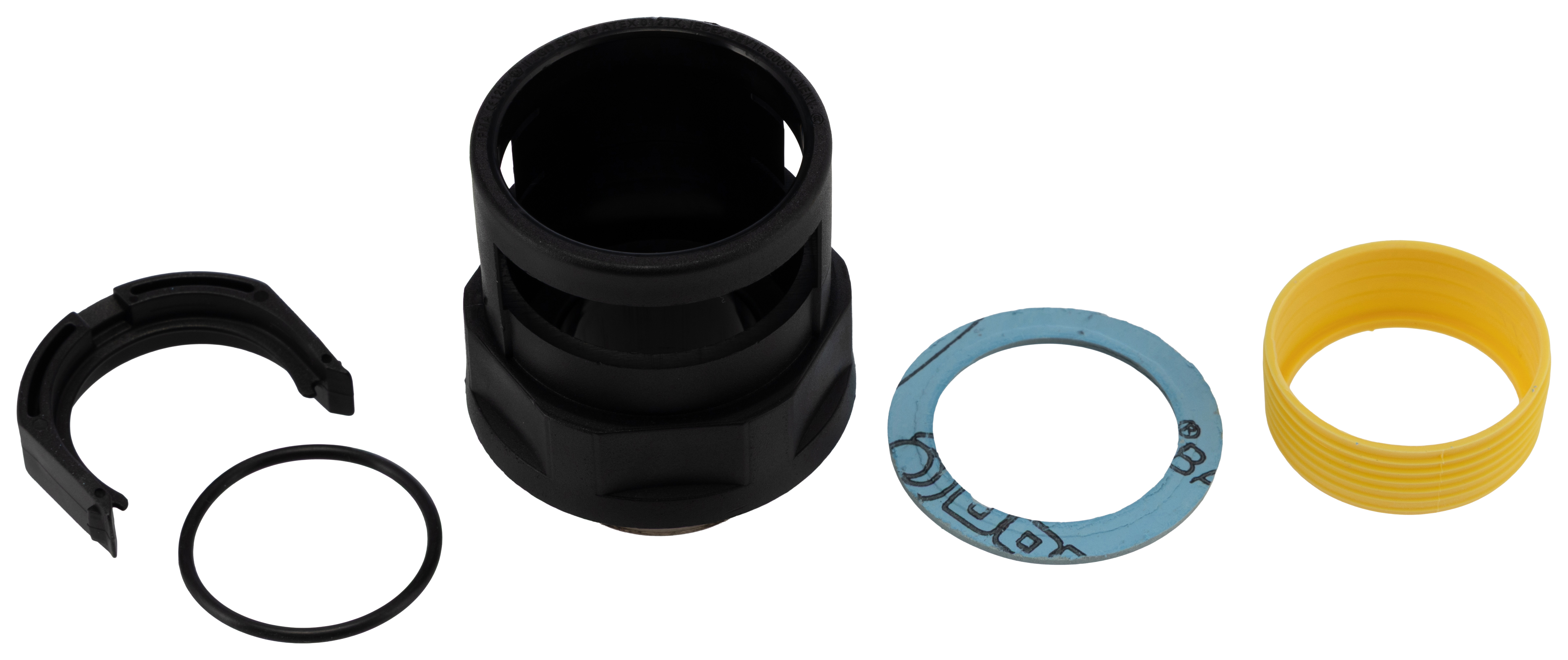 Kopex Nickel (Thread), Conduit Fitting, 32 mm Nominal Size, 32 mm, Nylon 12, Black IP68 rating