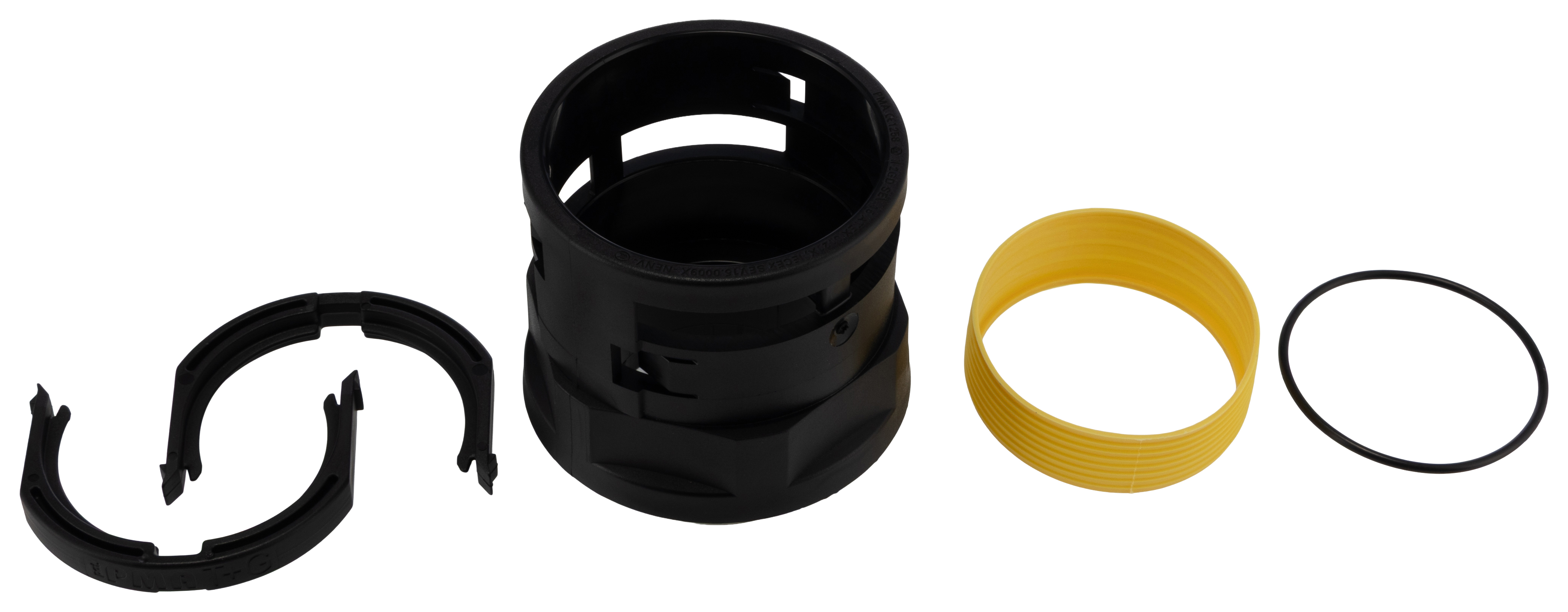 Kopex Nickel (Thread), Conduit Fitting, 50 mm Nominal Size, 50 mm, Nylon 12, Black IP68 rating
