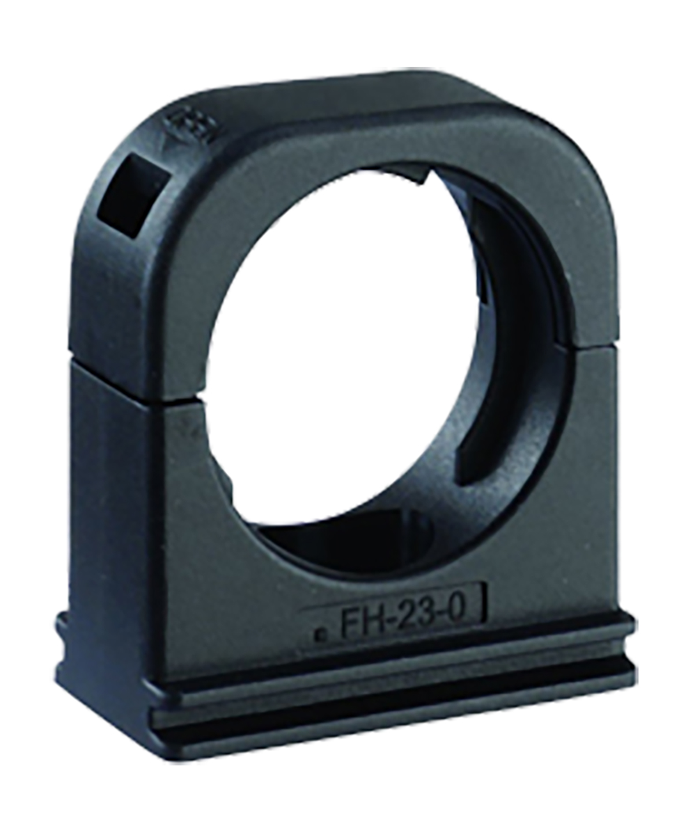 Kopex Conduit Clip Nickel (Thread), Conduit Fitting, 16 mm Nominal Size, Nylon 12, Black IP68 rating