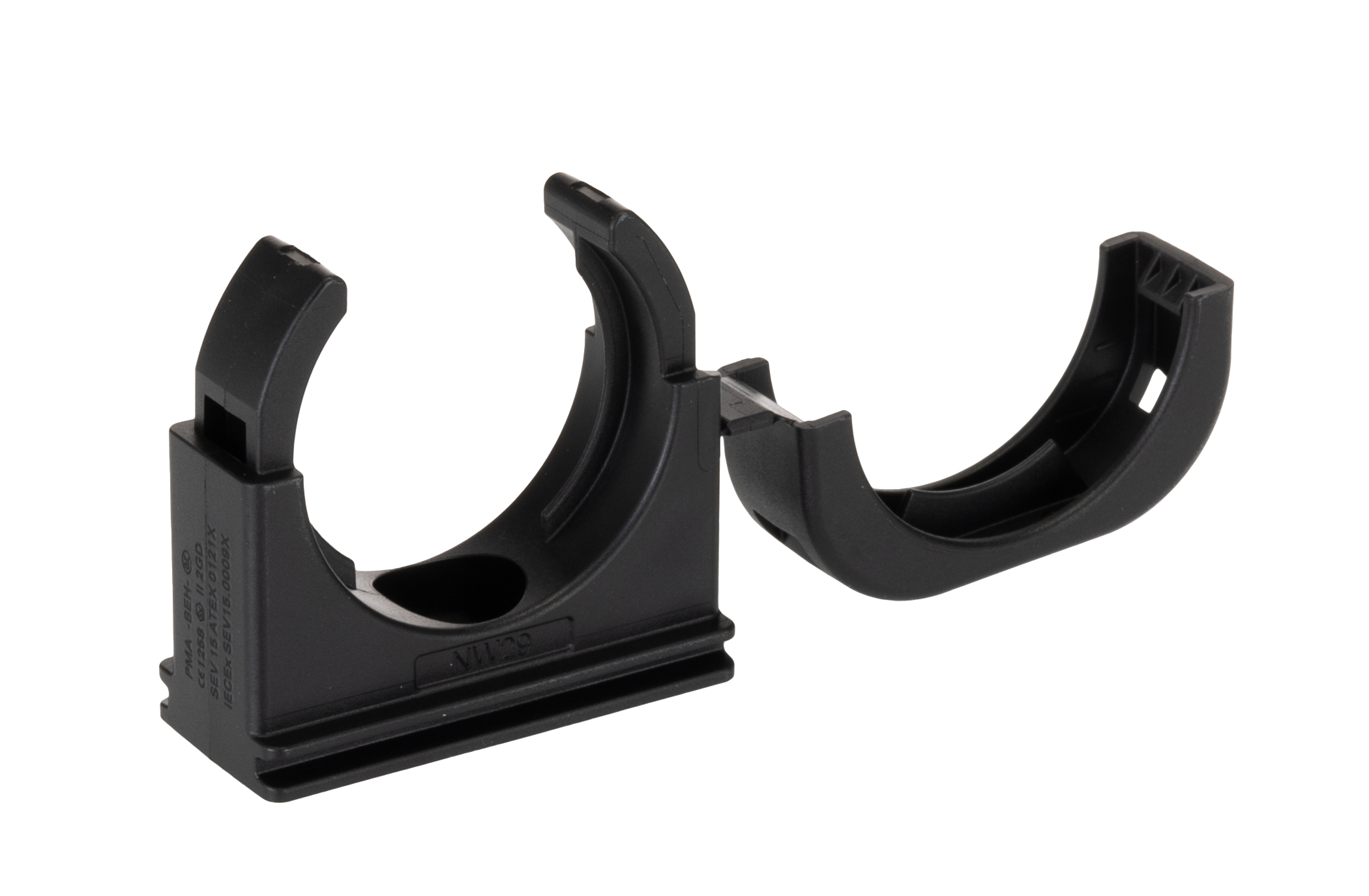 Kopex Conduit Nickel (Thread), Conduit Fitting, 32 mm Nominal Size, M5, Nylon 12, Black IP68 rating