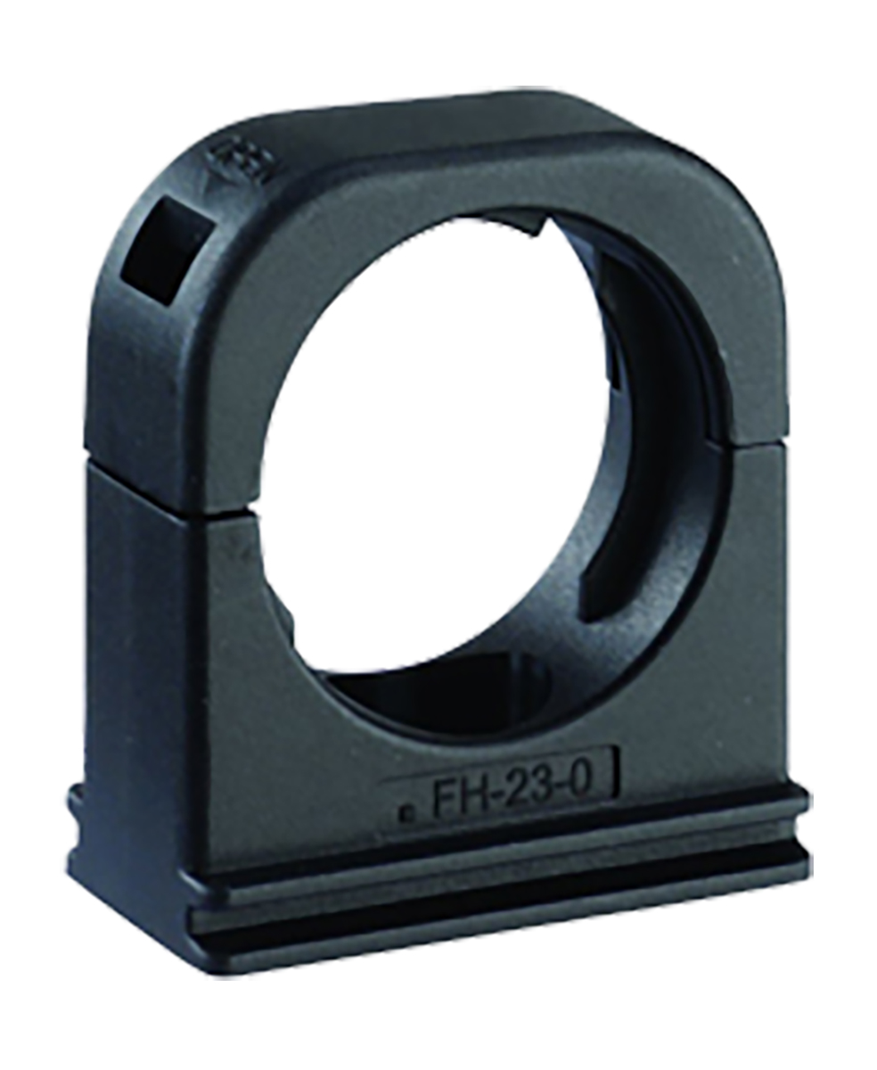 Kopex Conduit Clip Nickel (Thread), Conduit Fitting, 40 mm Nominal Size, Nylon 12, Black IP68 rating