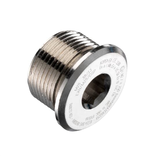 Thomas & Betts, M20 Thread, Nickel Plated Brass Threaded