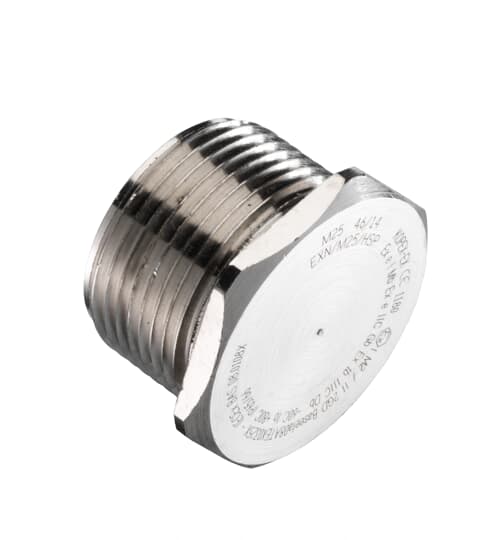 Thomas & Betts, M25 Thread, Nickel Plated Brass Threaded