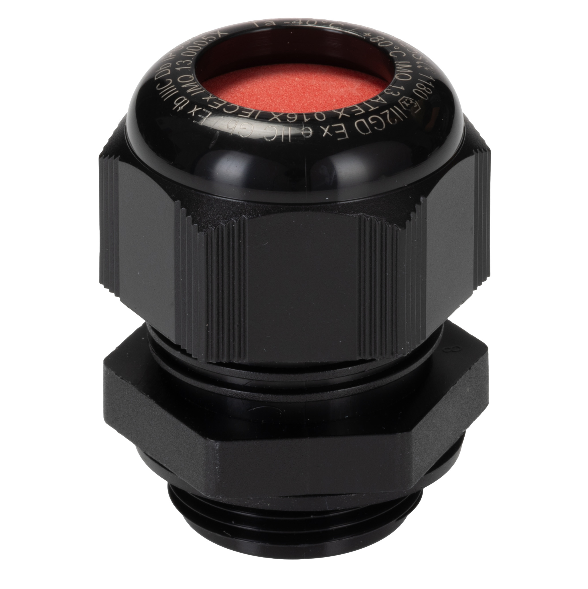 Kopex-EX CGM Series Black Nylon Cable Gland, M25 Thread, 13 mm min., 18 mm max., IP68, IP66