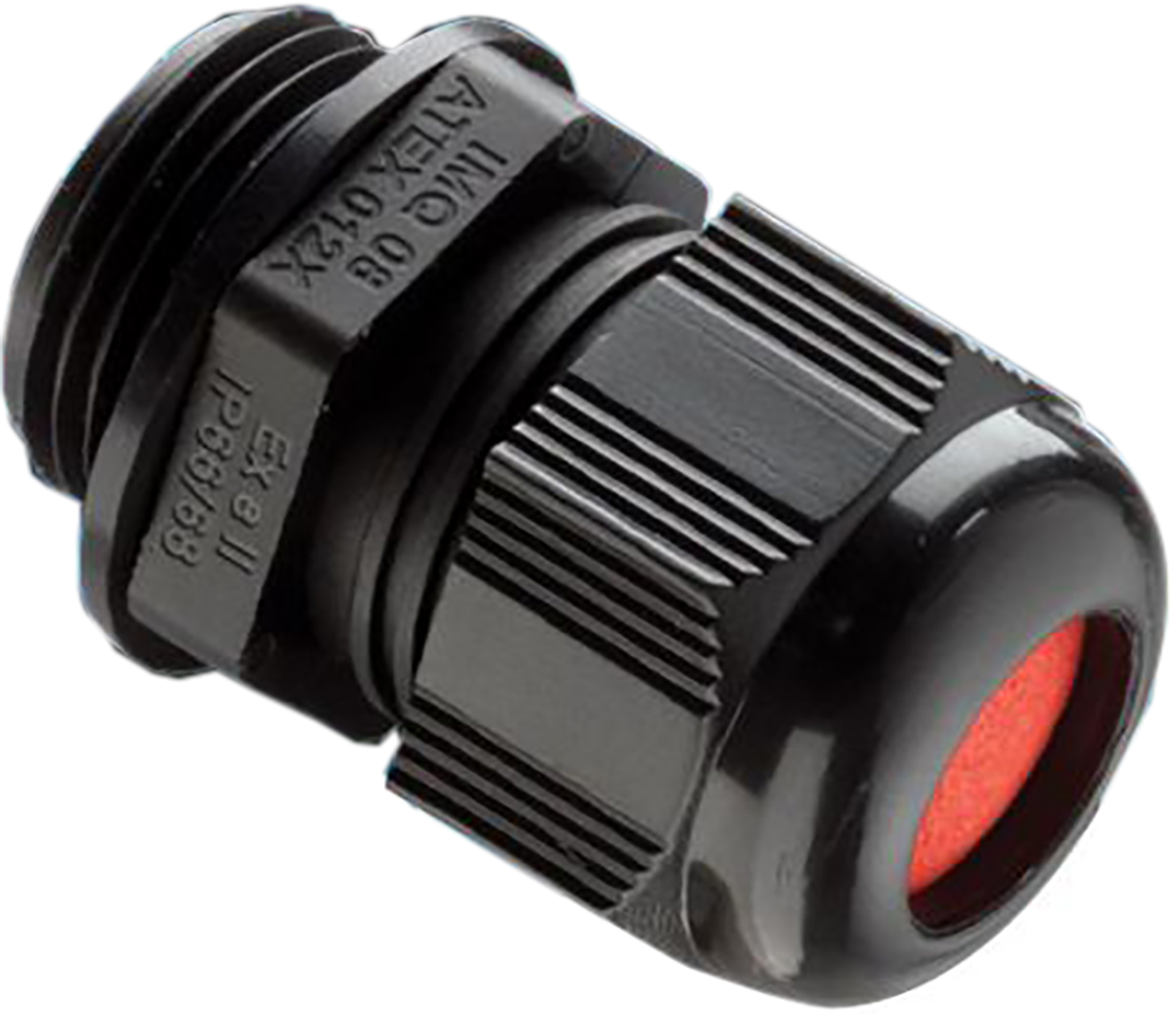 Kopex-EX CGM Series Black Nylon Cable Gland, M50 Thread, 30 mm min., 38 mm max., IP66, IP68