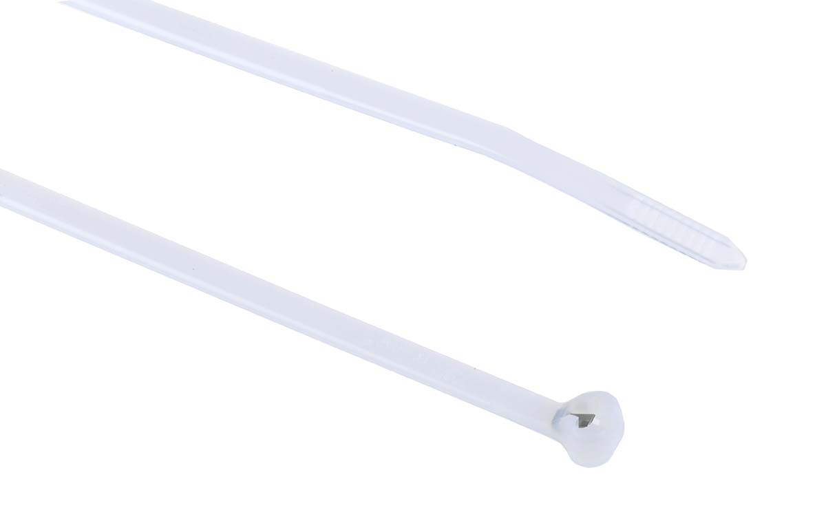 Thomas & Betts Cable Tie, Non-Releasable, 281.94 mm x 3.56mm, Natural Polyamide 66