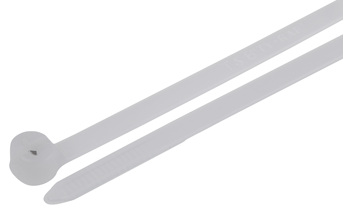 Thomas & Betts Cable Tie, Non-Releasable, 360.68 mm x 4.83mm, Natural Polyamide 66