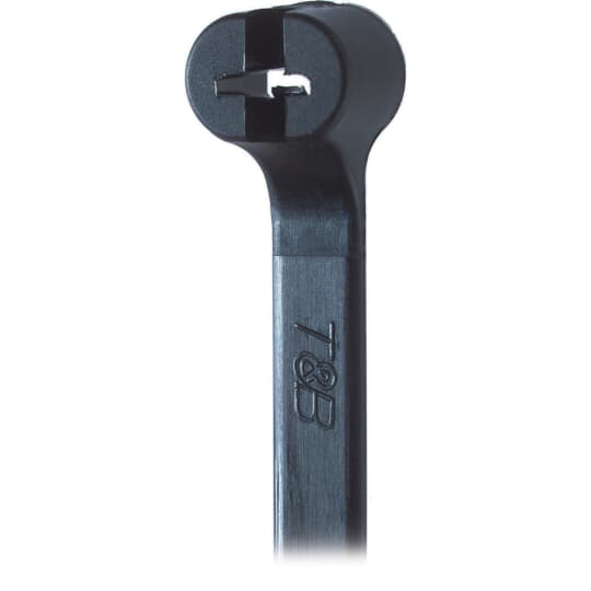 Thomas & Betts Cable Tie, Cable Tray, 224 mm x 6.9mm, Black Polyamide 66