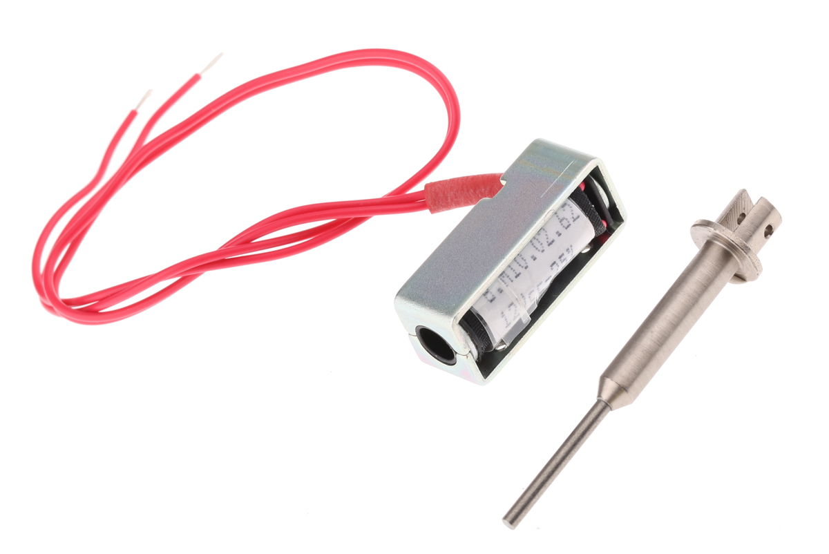 Mecalectro 8.M10.02.62 Linear Solenoid, 12V 30 mm 12.7mm 10 mm