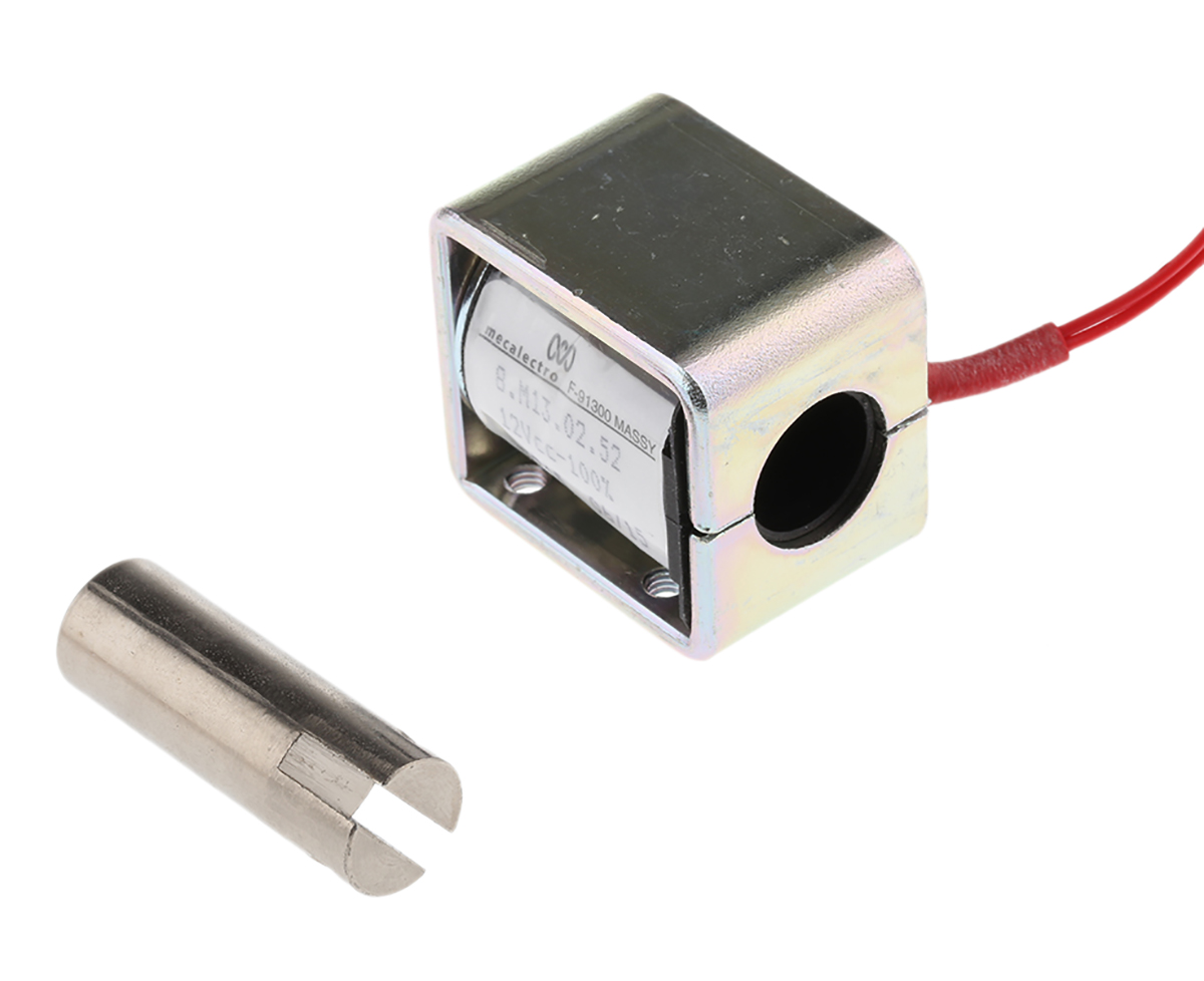 Mecalectro 8.M.13.02.52 Linear Solenoid, 12V 35.3 mm 31.8mm 25.4 mm