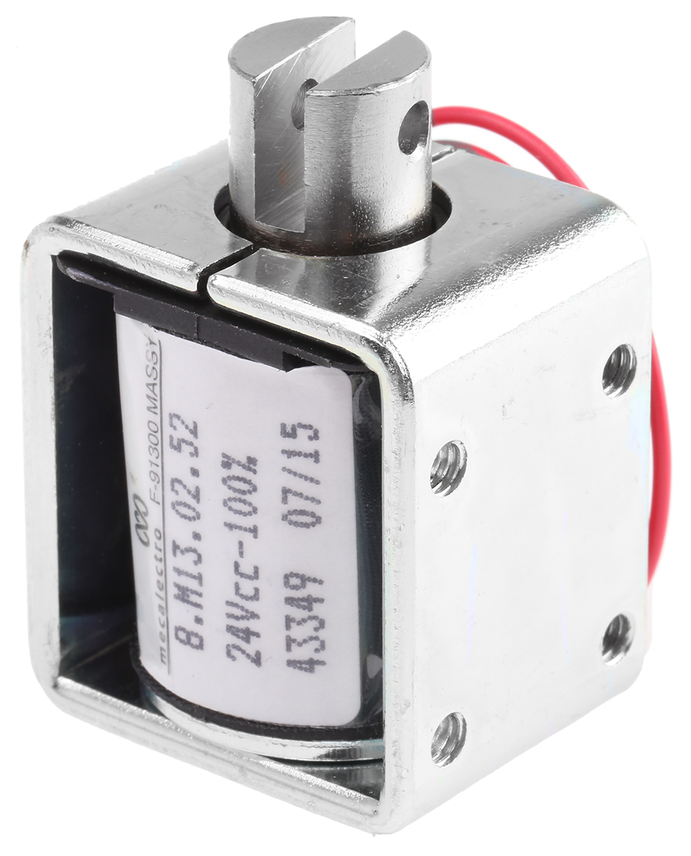 Mecalectro 8.M.13.02.52 Linear Solenoid, 24V 35.3 mm 31.8mm 25.4 mm