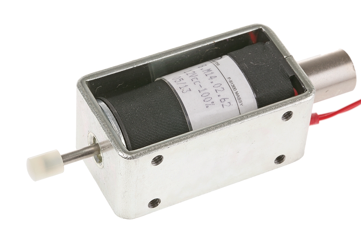 Mecalectro 8.M.14.02.62 Linear Solenoid, 12V 57.7 mm 32mm 25.4 mm
