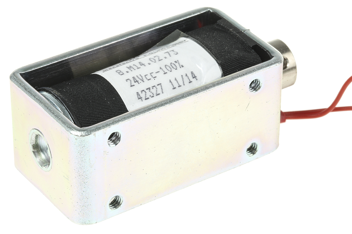 Mecalectro 8.M14.02.73 Linear Solenoid, 24V 57.7 mm 32mm 25.4 mm