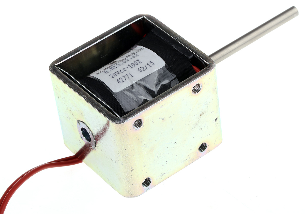 Mecalectro Linear Solenoid, 24V 50.8 mm 49mm 41.3 mm