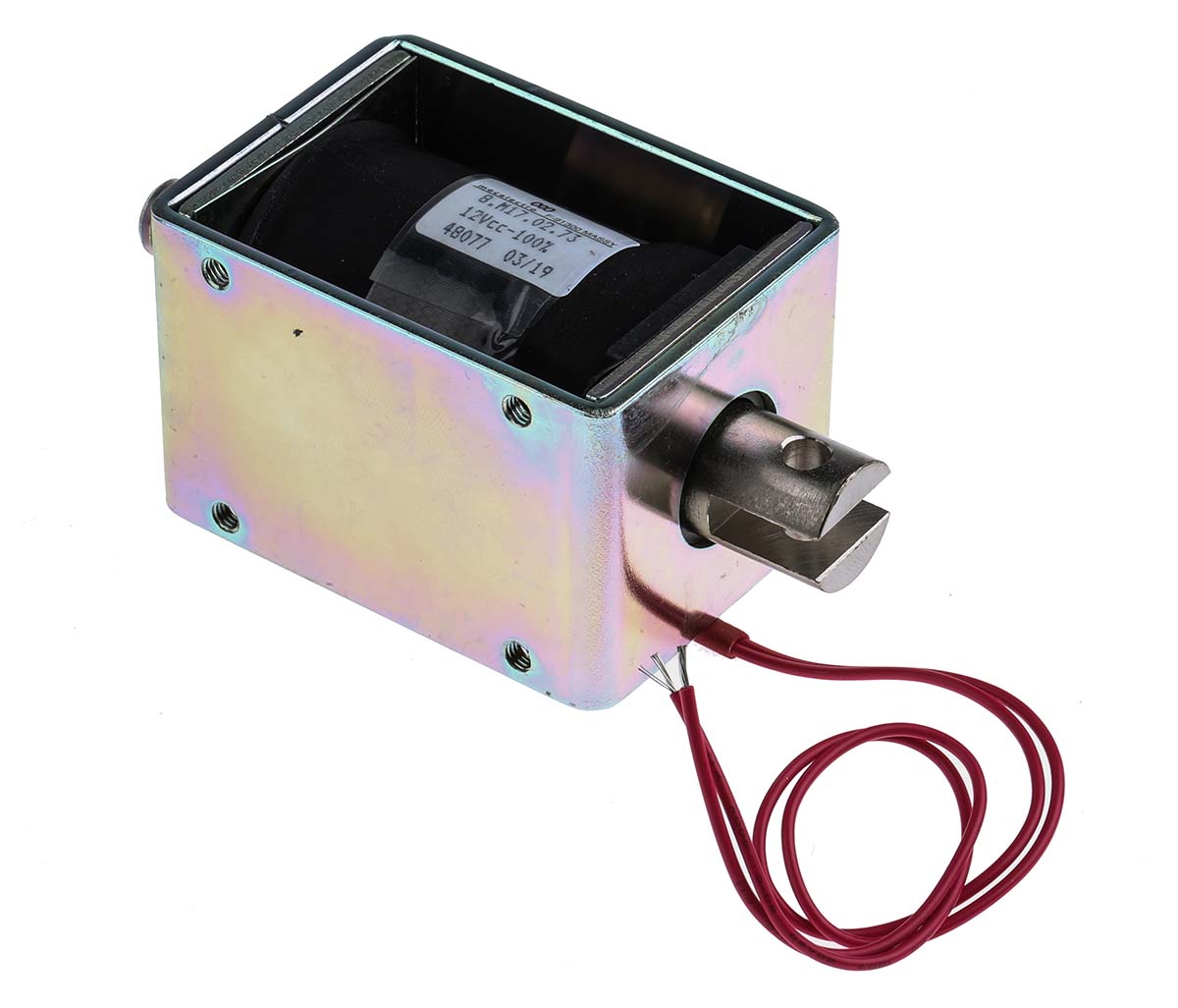 Mecalectro 8.M17.02.73 Linear Solenoid, 12V 78.5 mm 57.2mm 50.8 mm
