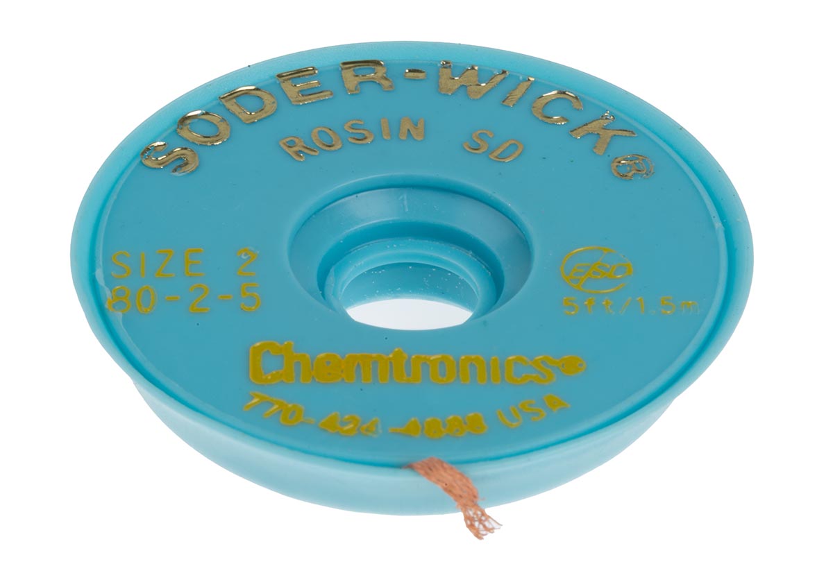 Chemtronics 1.5 m Lead Free No Clean De-Soldering Braid, Width 1.5 mm