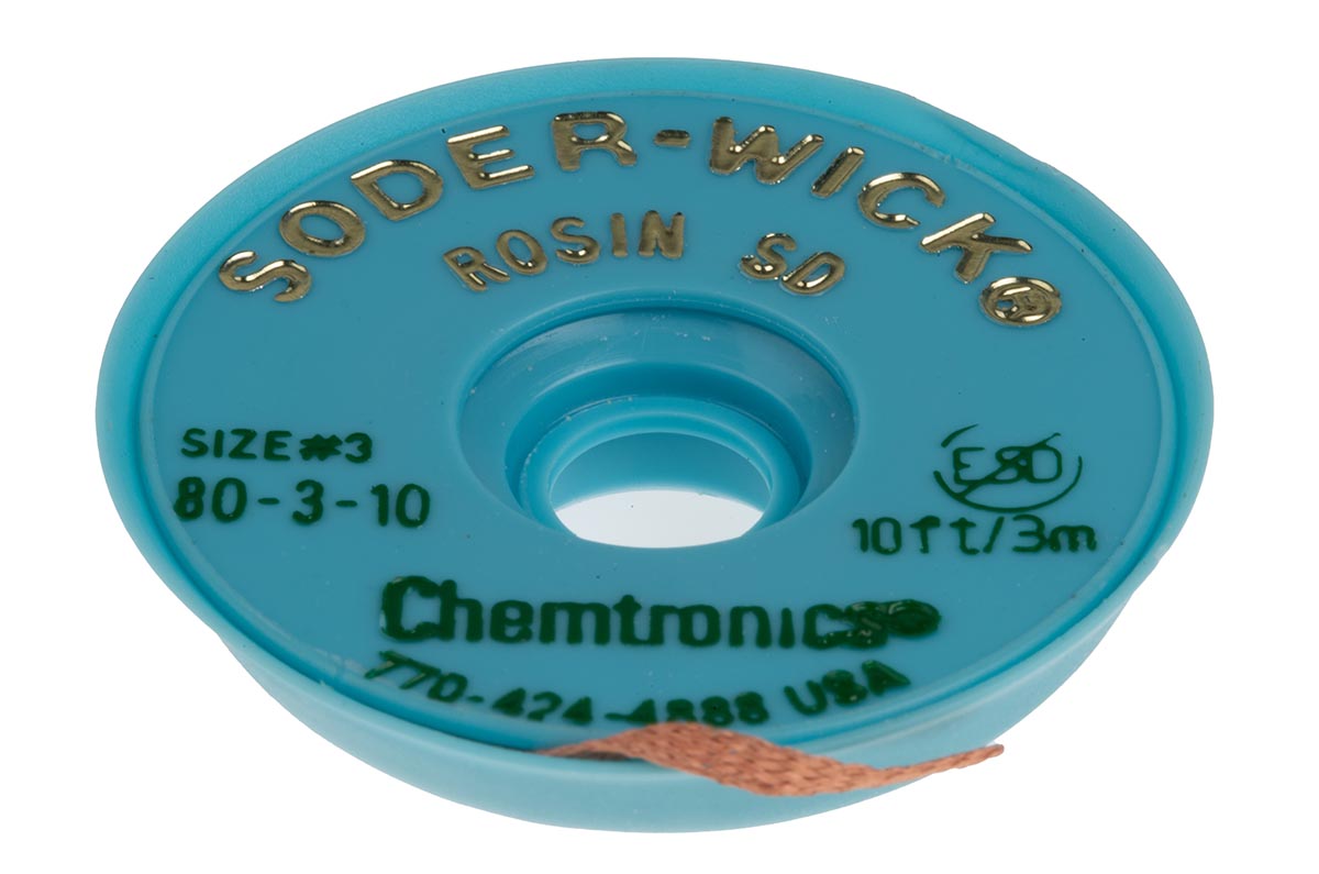 Solder Wick 3 m De-Soldering Braid, Width 2 mm