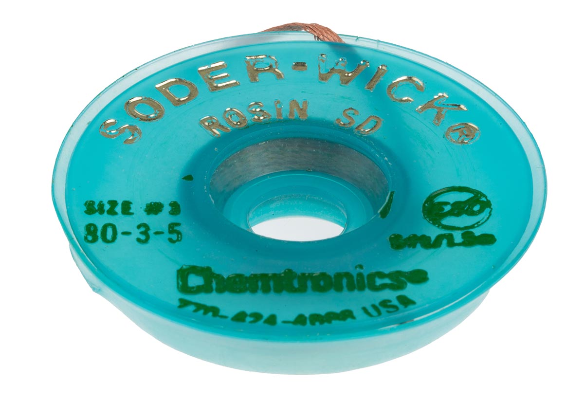 Chemtronics 1.5 m Lead Free No Clean De-Soldering Braid, Width 2 mm