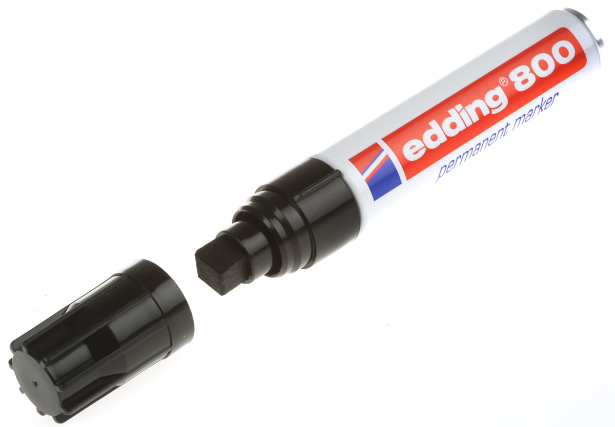 800-001 Edding Black Marker Pen