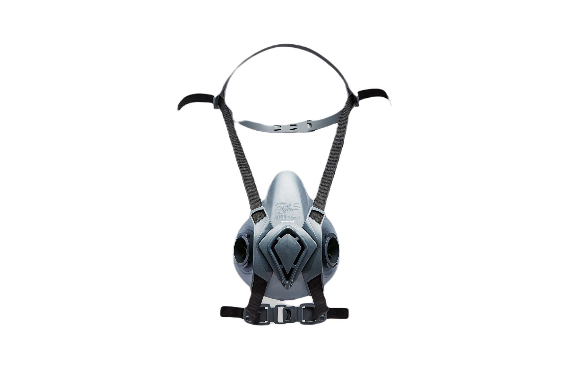 BLS BLS 4000next Series Half Mask Replacement Filter Included Reusable Respirator, Size S/M Hypoallergenic