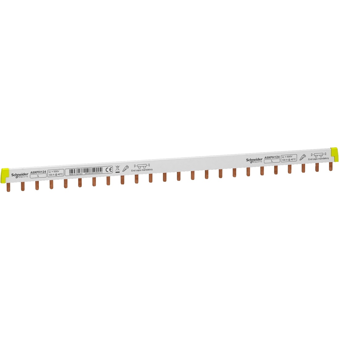 Schneider Electric 1 Phase Busbar, 24 Module, 415V, 18mm Pitch