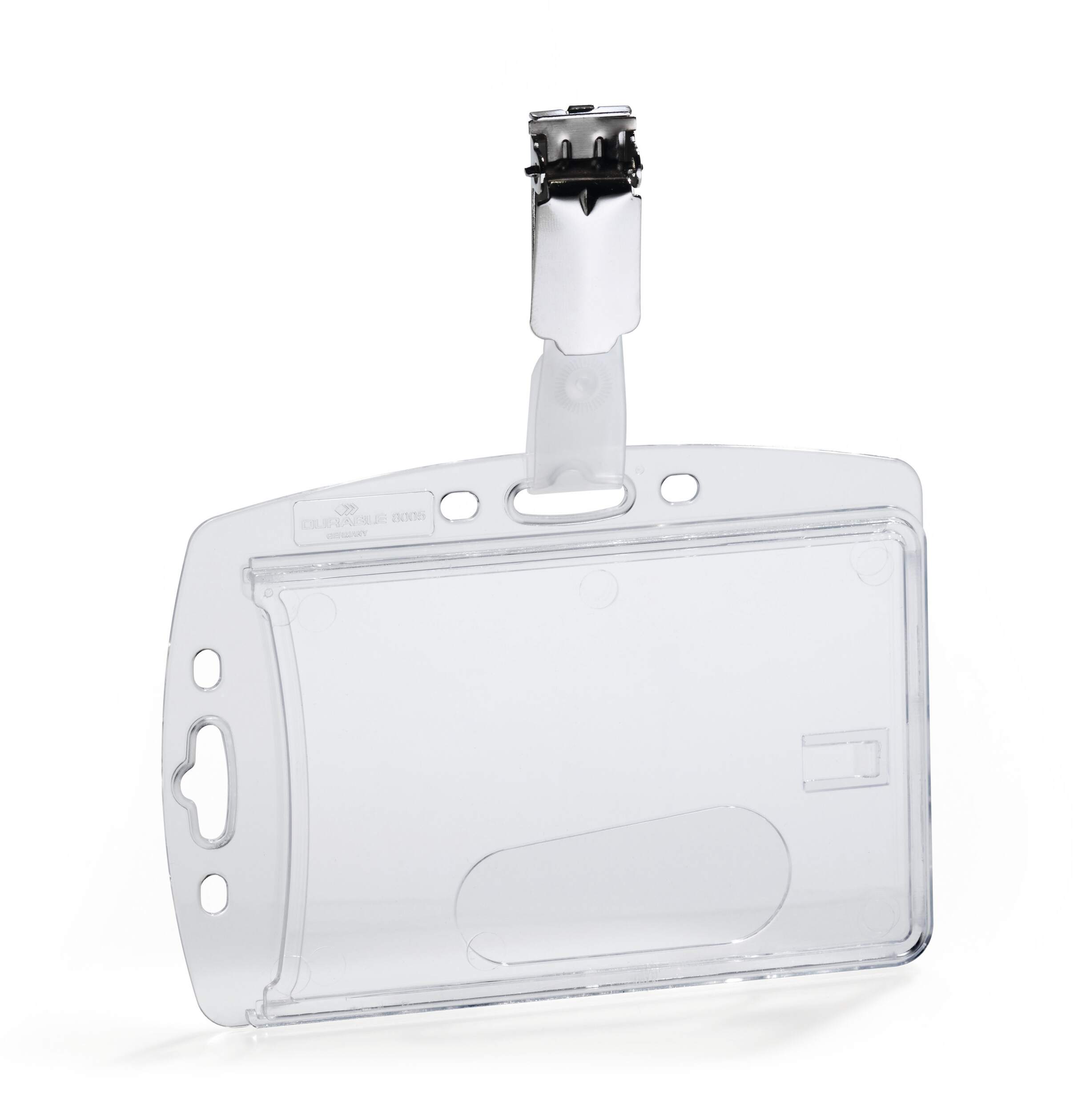 Durable Transparent Acrylic Badge Holder with Clip Badge Reel