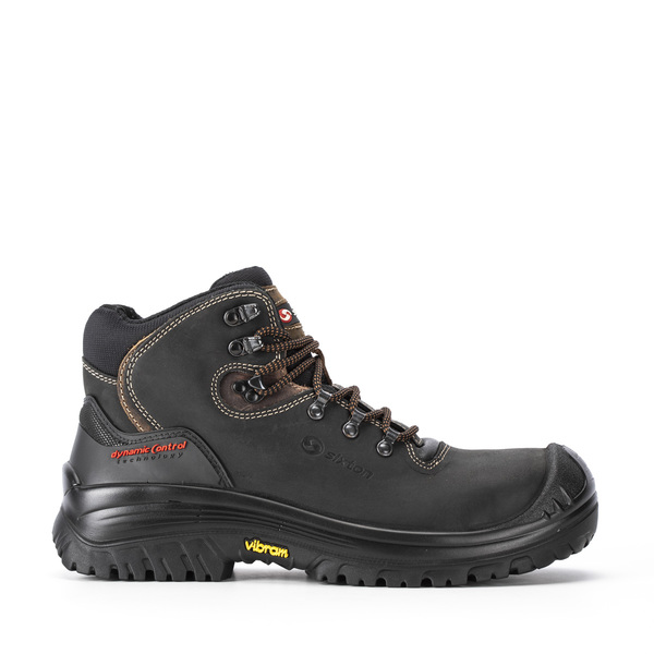 Sixton STELVIO Black Fibreglass Toe Capped Unisex Ankle Boot 13, EU 48 EN ISO 20345