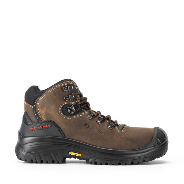 Sixton STELVIO Brown Fibreglass Toe Capped Unisex Ankle Boot 7, EU 41 EN ISO 20345