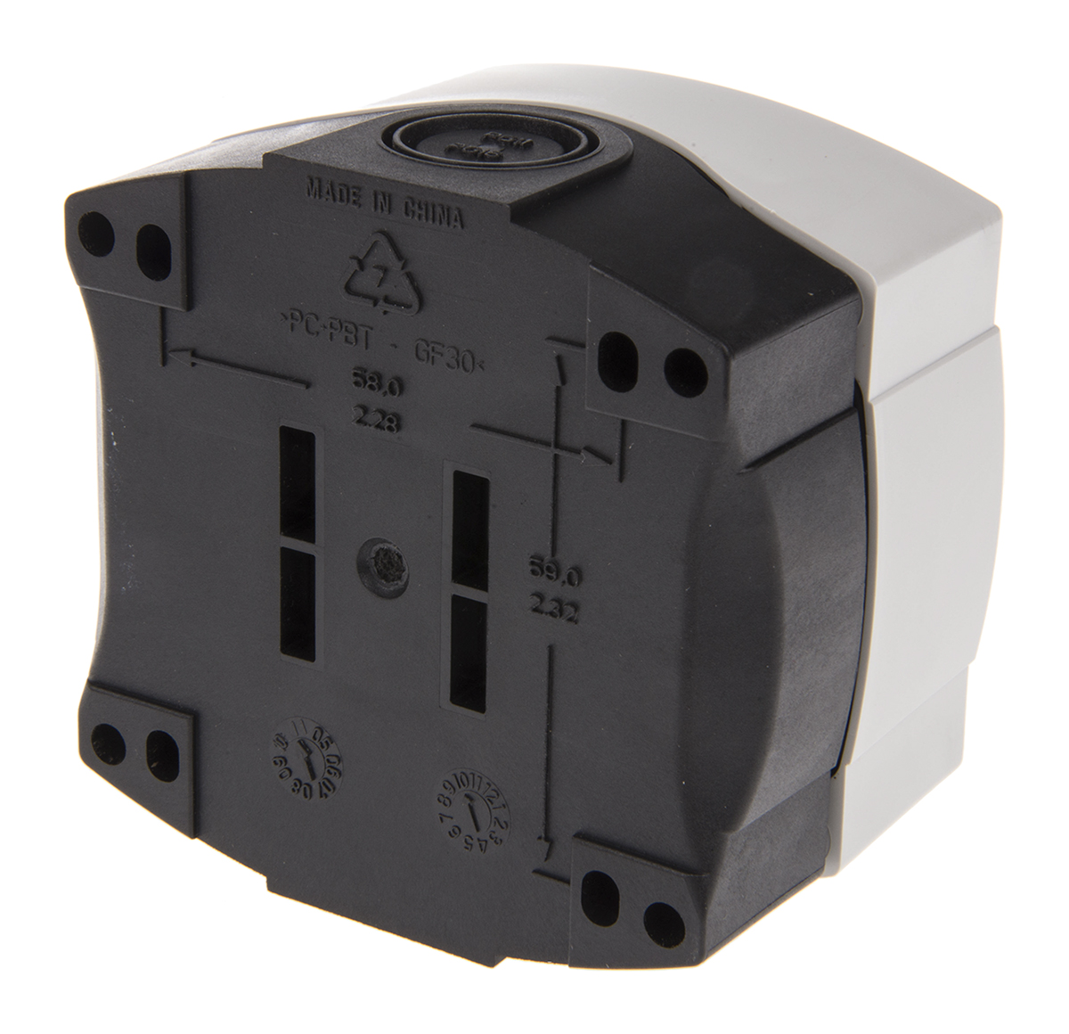 800f-1pp1 Allen Bradley Enclosed Push Button - 1 NO, Plastic, Black, IP66
