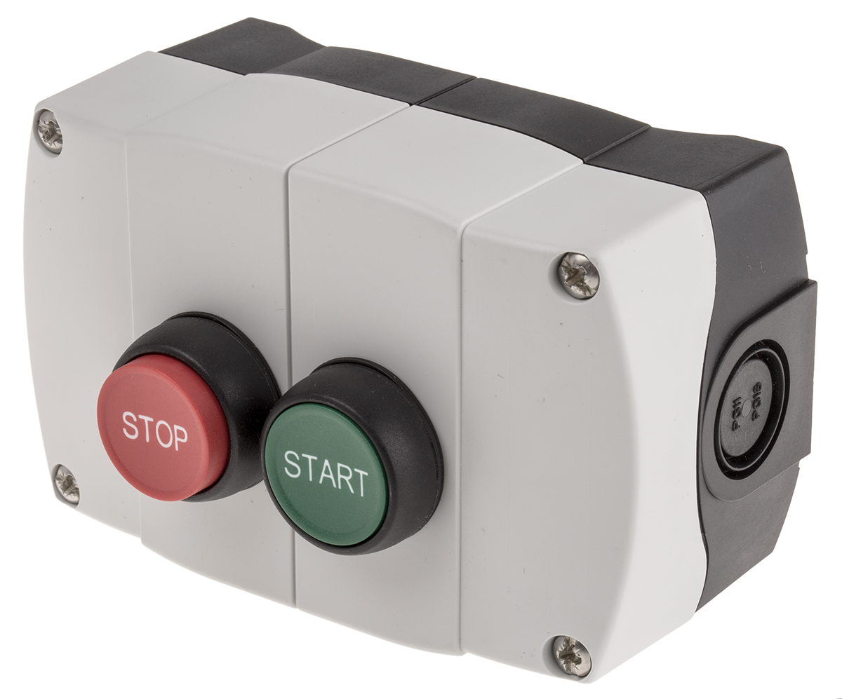 Allen Bradley Start-Stop Enclosed Push Button - 1 NO/1 NC, Plastic, Green, Red, IP66