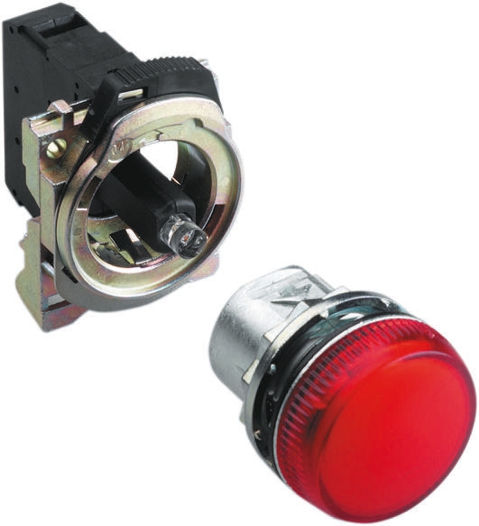 Allen Bradley, 800F, Panel Mount Green LED Pilot Light, 22 mm Cutout, IP66, Round, 240V