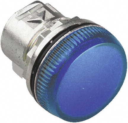 Allen Bradley Blue Pilot Light Head, 22 mm Cutout 800F Series