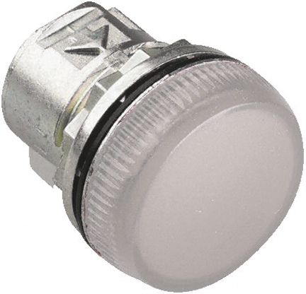 Allen Bradley White Pilot Light Head, 22 mm Cutout 800F Series