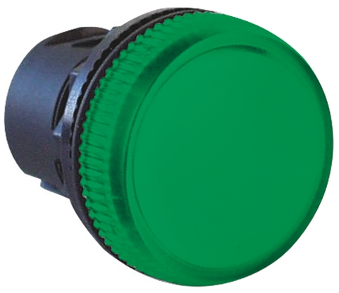 Allen Bradley Green Pilot Light Head, 22 mm Cutout 800F Series