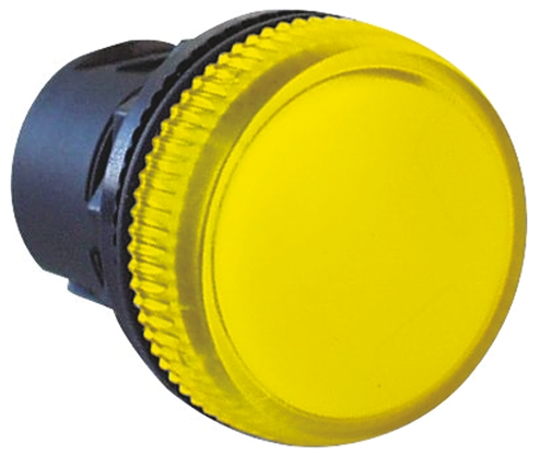 Allen Bradley Yellow Pilot Light Head, 22 mm Cutout 800F Series