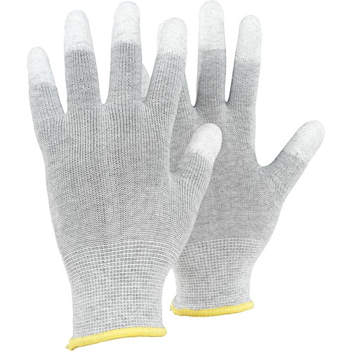 Tegera Polyester, Carbon Work Gloves, Size 5