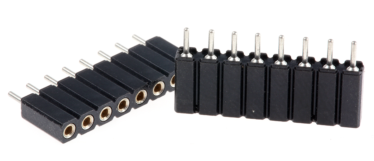8 Way Preci-Dip Straight Through Hole 2.54 mm Pitch SIL Socket 150V dc, Solder, 3A