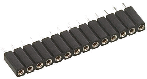 9 Way Preci-Dip Straight Through Hole 2.54 mm Pitch SIL Socket 150V dc, Solder, 3A