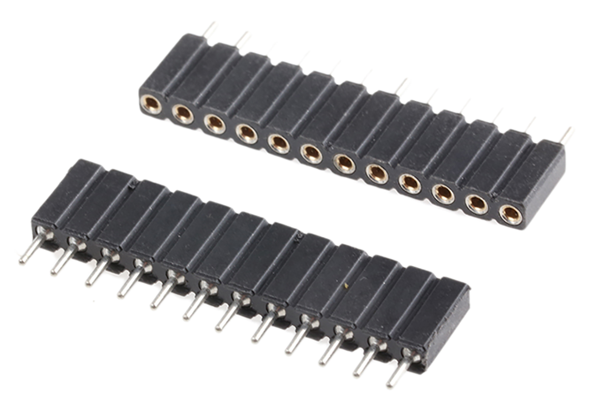 12 Way Preci-Dip Straight Through Hole 2.54 mm Pitch SIL Socket 100 V ac, 150V dc, Solder, 3A