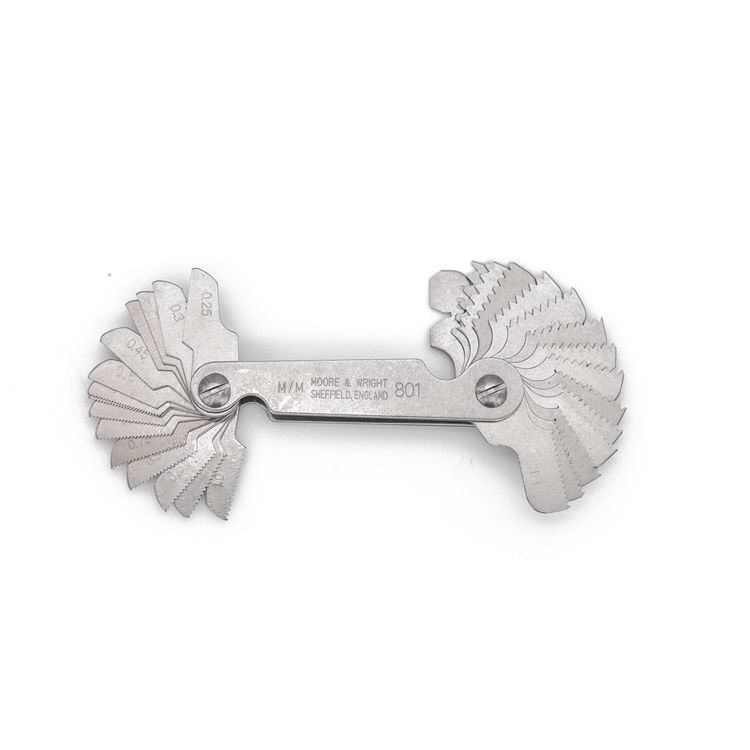 Moore & Wright, 30 Blades Thread Pitch Gauge