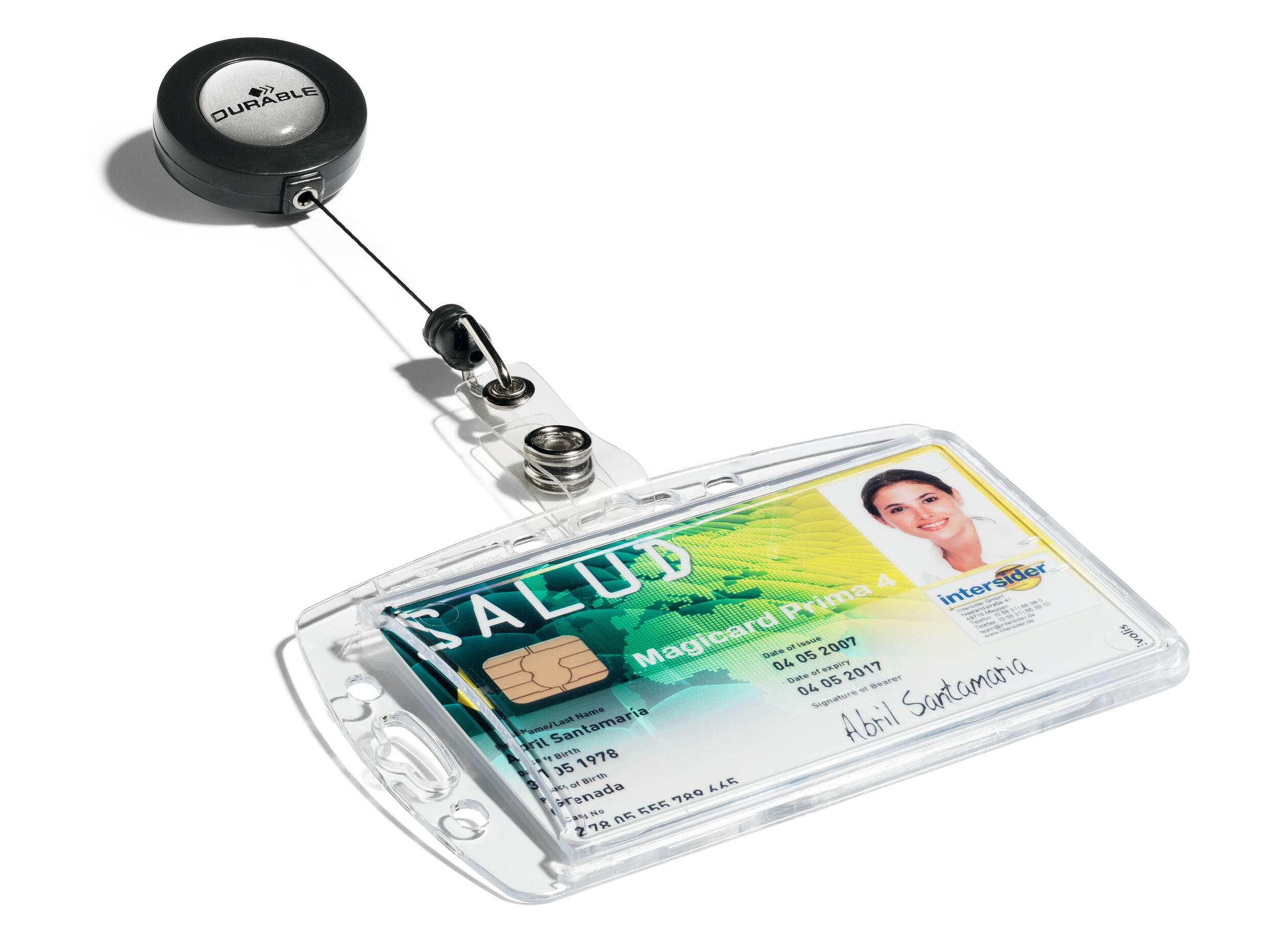 801219 Durable Transparent Acrylic Name Badge