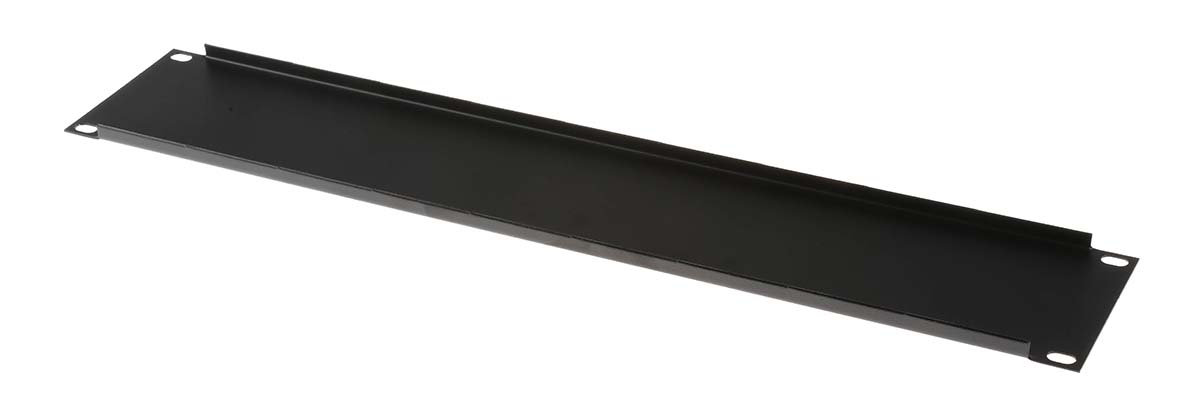 802-0254 RS PRO Black Steel, 2 U 483 mm 9mm