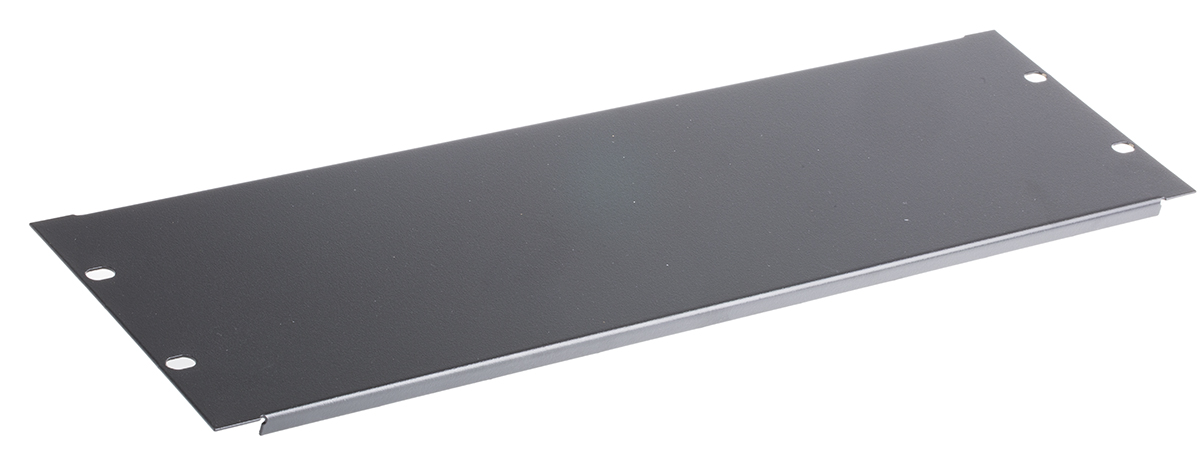 RS PRO Black Steel, 3 U 483 mm 9mm