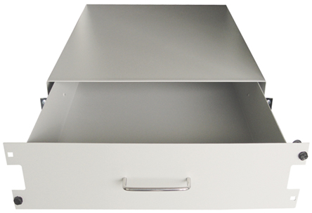 RS PRO Grey Drawer, 2 U, 35kg Load, 483mm x 500 mm