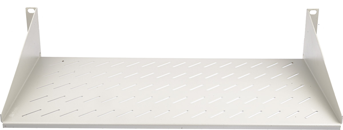 RS PRO Grey Cantilever Shelf, 2 U, 25kg Load, 483mm x 250 mm
