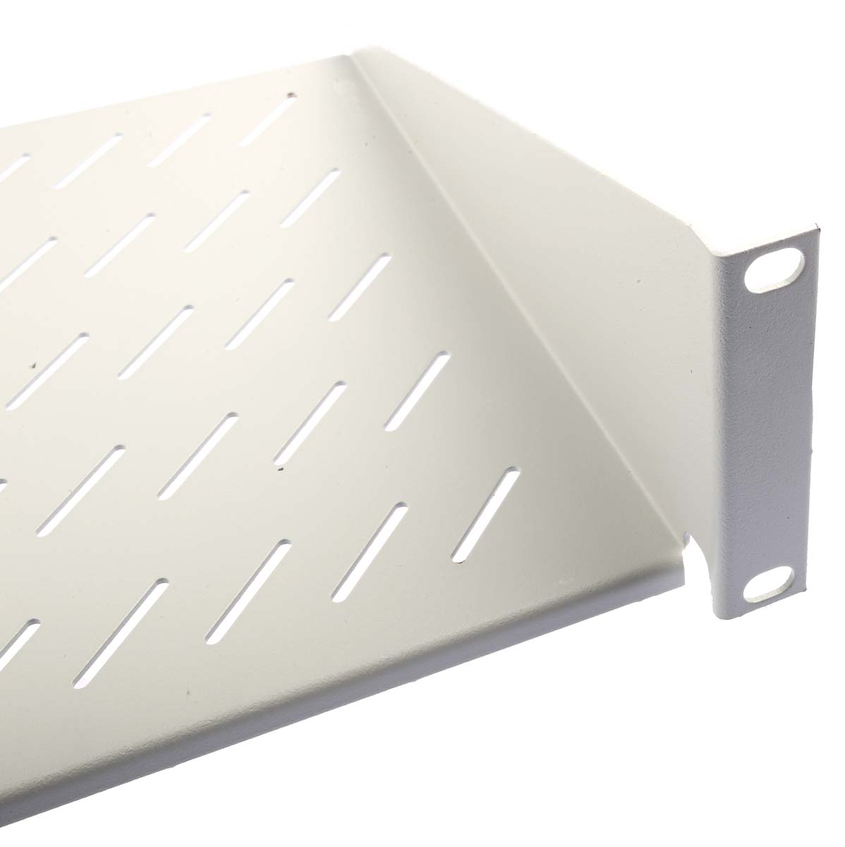 802-0273 RS PRO Grey Cantilever Shelf, 2 U, 25kg Load, 483mm x 250 mm