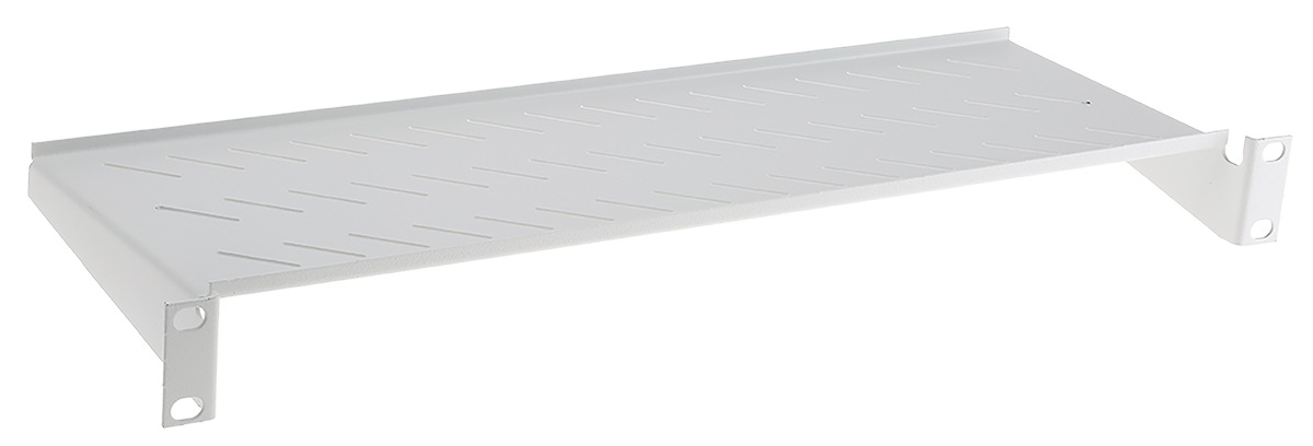 802-0279 RS PRO Grey Cantilever Shelf, 1 U, 25kg Load, 483mm x 150 mm